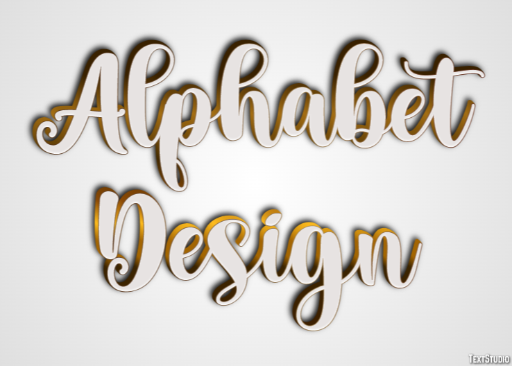 Alphabet Design Text Effect