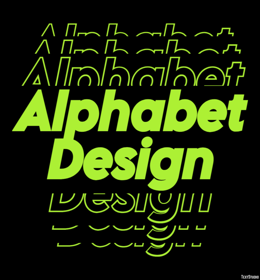 Alphabet Design Text Effect
