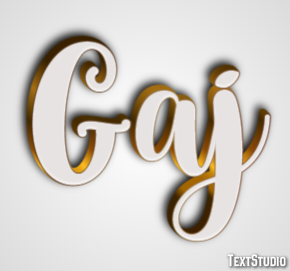 Gaj Tekst Effect