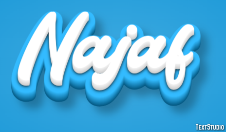 Najaf Text effect