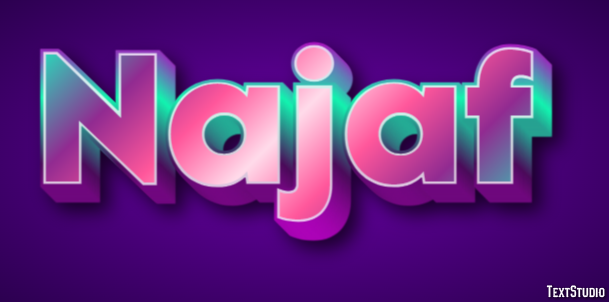 Najaf Text effect