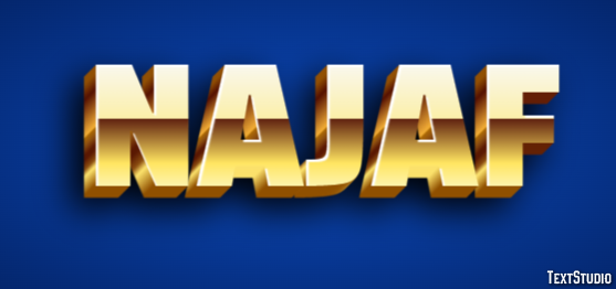 Najaf Text effect
