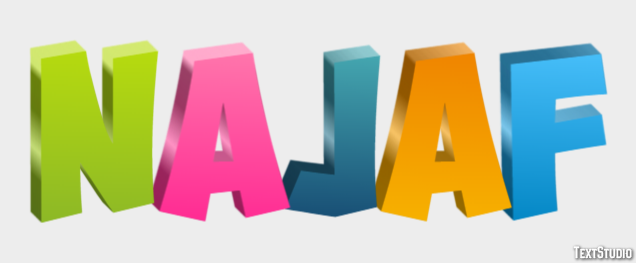 Najaf Text effect