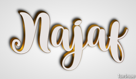 Najaf Text effect