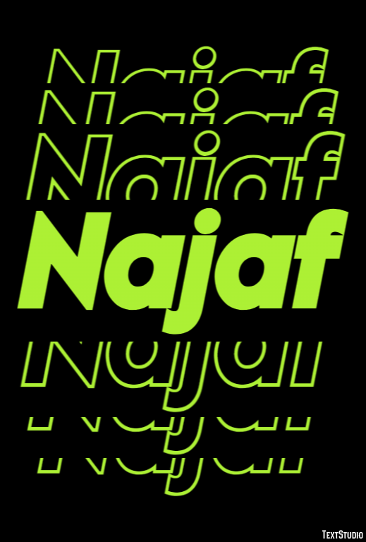 Najaf Text effect