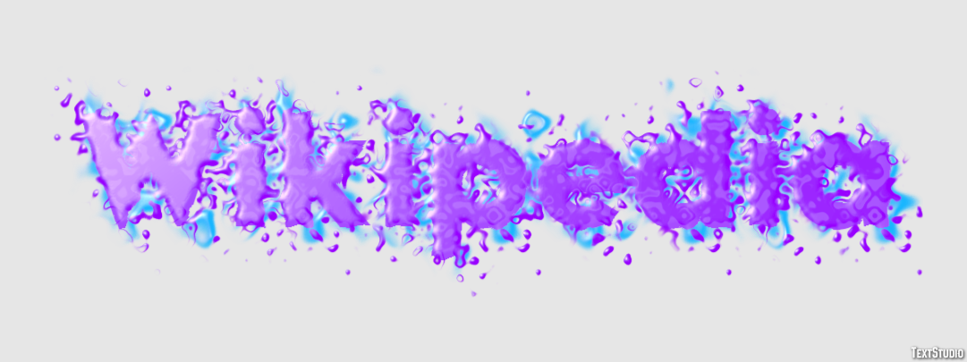Wikipedia Text effect
