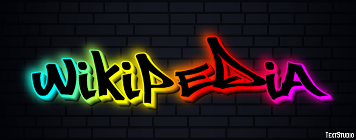 Wikipedia Text effect