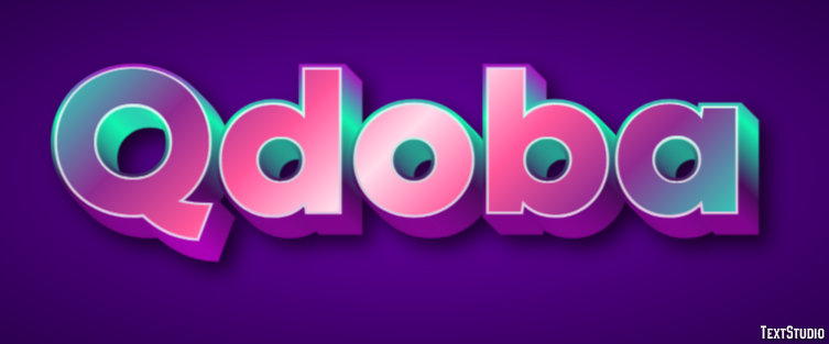 Qdoba Text Effect