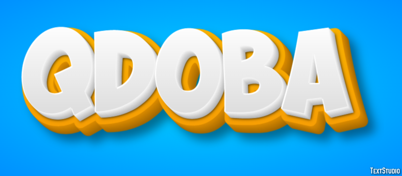 Qdoba Text Effect