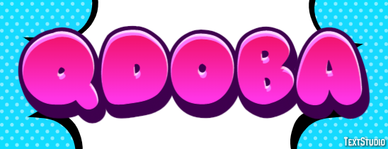 Qdoba Text effect
