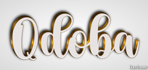 Qdoba Text effect