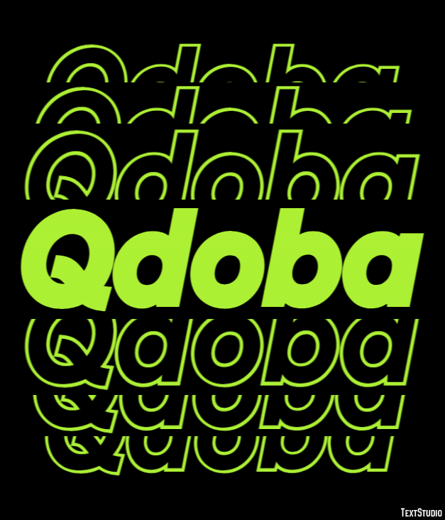 Qdoba Text Effect