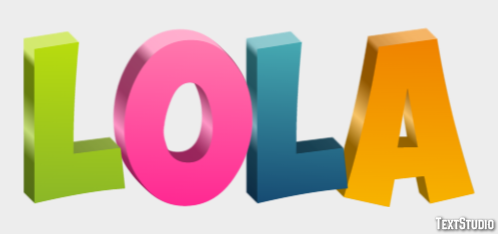 Lola Efekt tekstowy