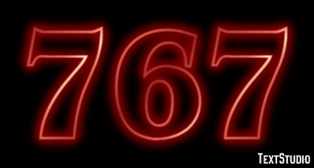 767 Text effect