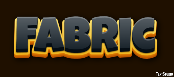 Fabric Эффект текста