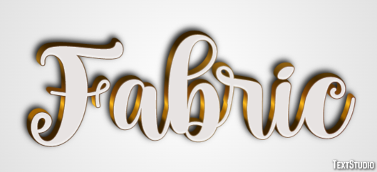 Fabric Эффект текста