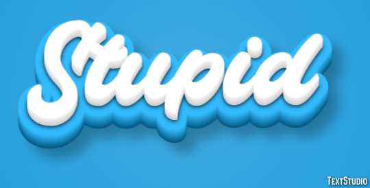 Stupid Text Effect