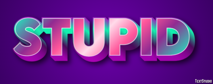 Stupid Text Effect