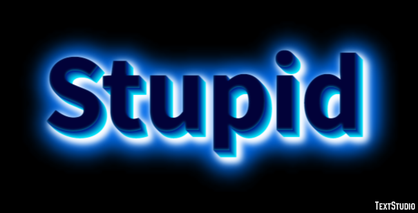 Stupid Text Effect