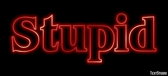 Stupid Text Effect