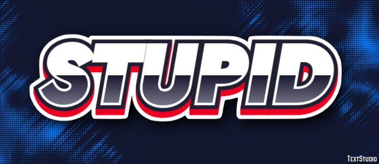 Stupid Text Effect
