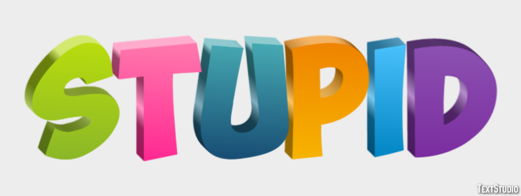 Stupid Text Effect