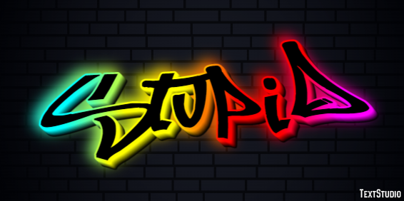Stupid Text effect