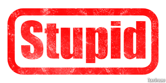 Stupid Text Effect