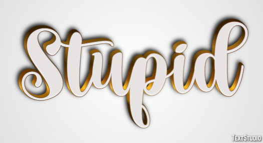Stupid Text Effect