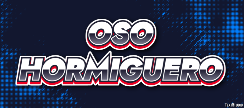 Oso hormiguero Efecto de Texto