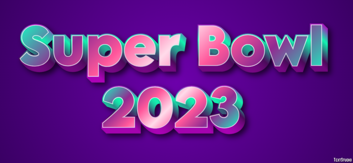 Super Bowl 2023 Metin Efekti