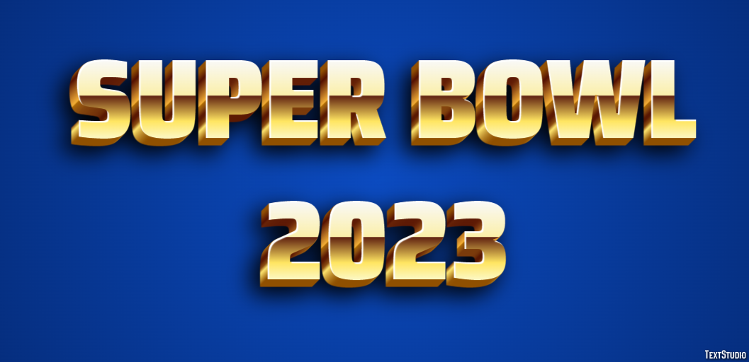 Super Bowl 2023 Metin Efekti