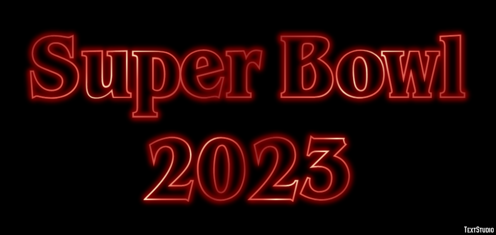 Super Bowl 2023 Metin Efekti