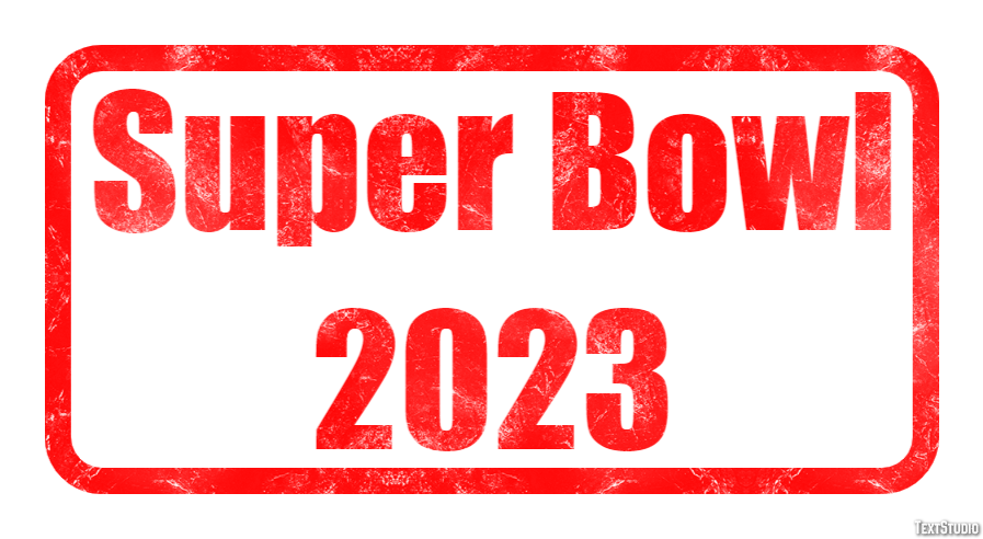 Super Bowl 2023 Metin Efekti