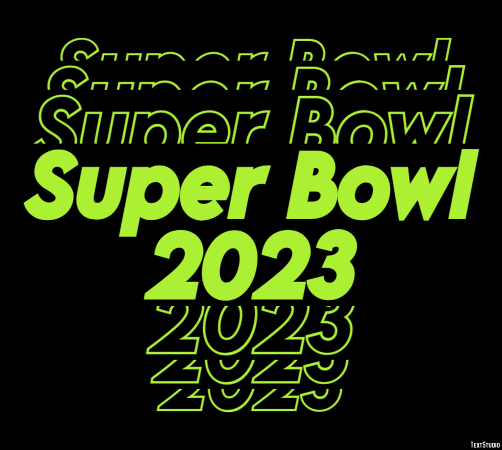 Super Bowl 2023 Metin Efekti