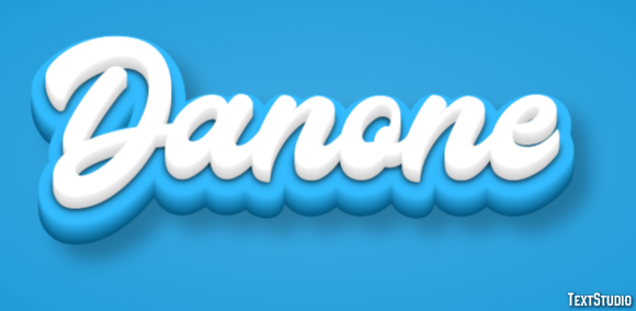 Danone Texteffekt