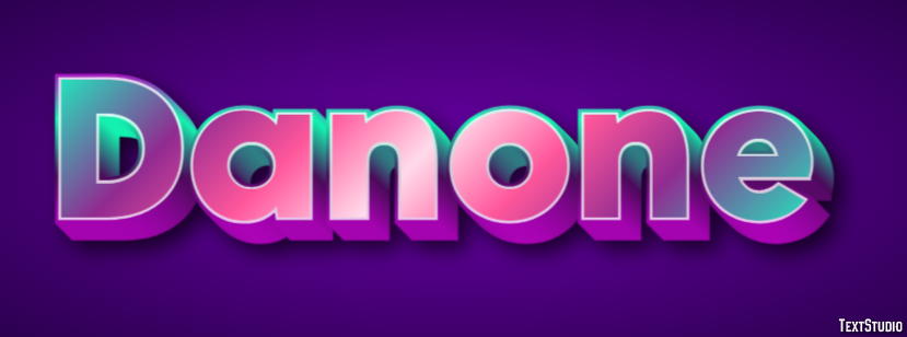 Danone Efeito de texto