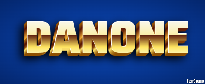 Danone Efeito de texto