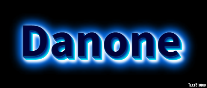 Danone Efeito de texto