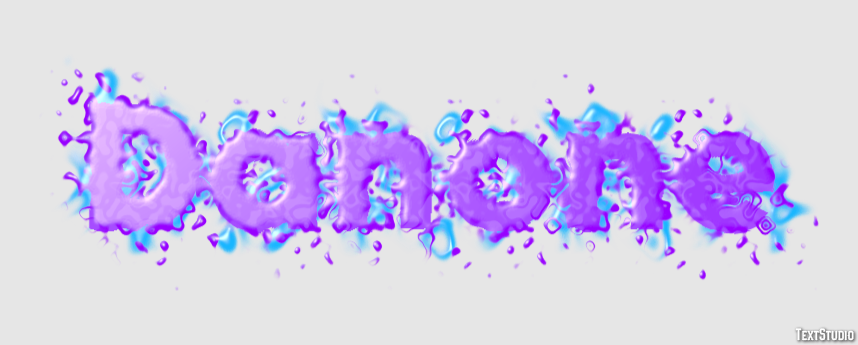 Danone Texteffekt
