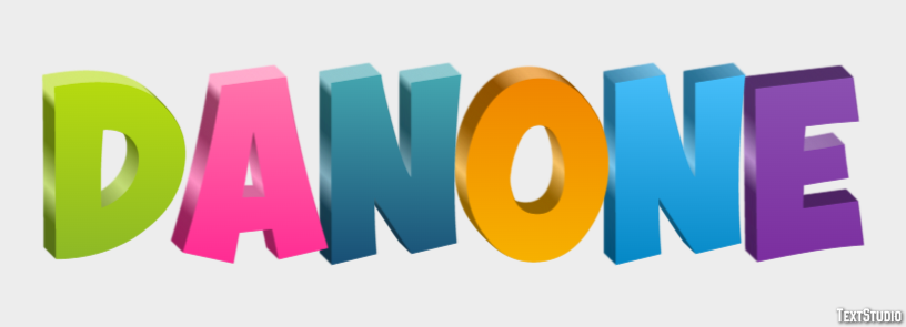 Danone Texteffekt