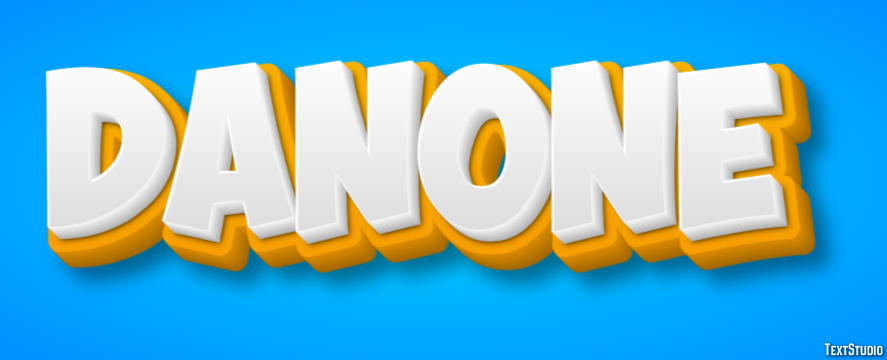 Danone Efeito de texto