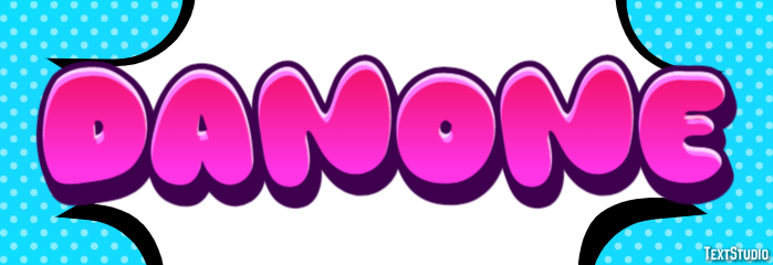 Danone Efeito de texto