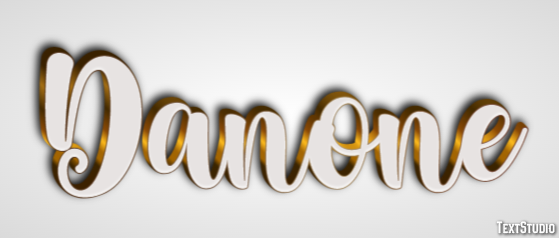 Danone Efeito de texto