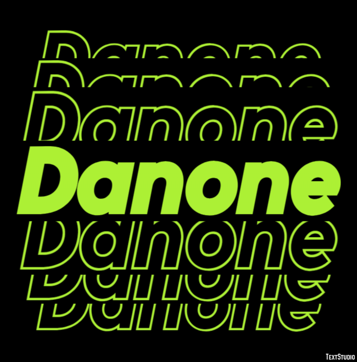 Danone Effet de texte