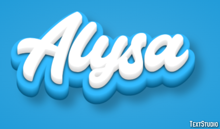 Alysa Text effect