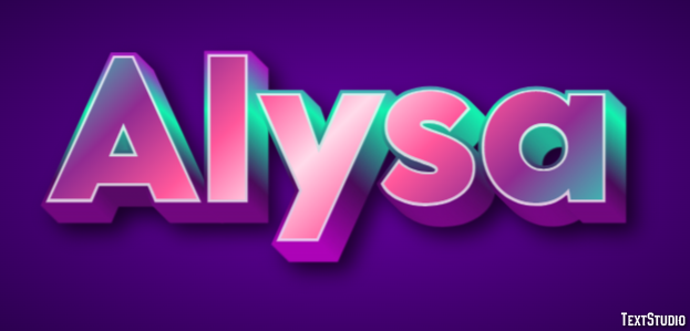 Alysa Text effect