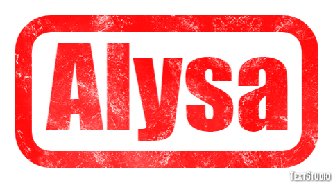 Alysa Text effect