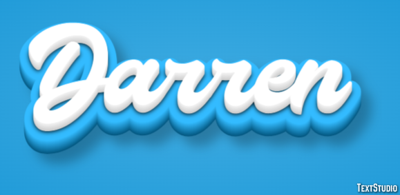 Darren Text effect