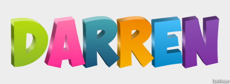 Darren Text effect